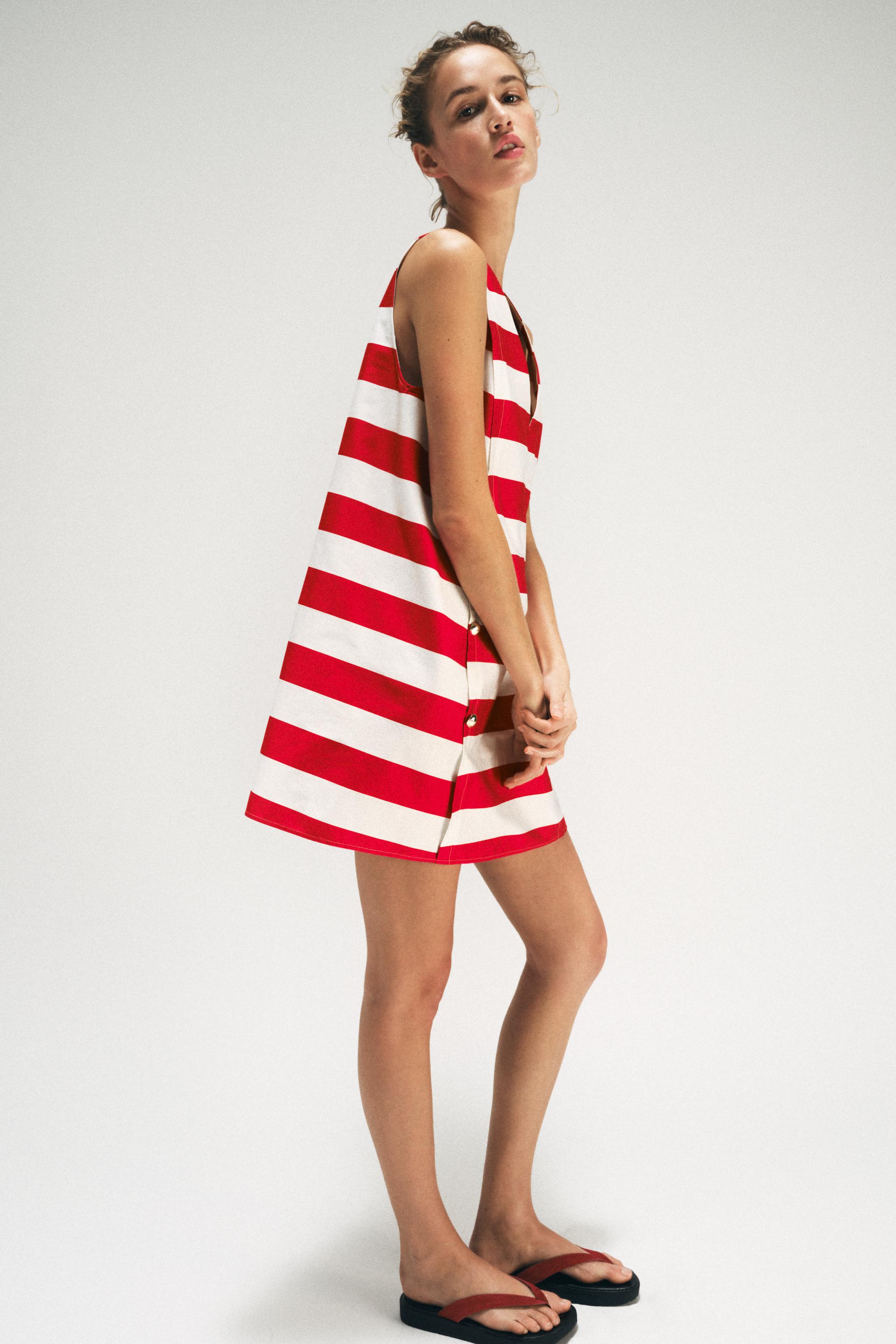 STRIPED MINI DRESS