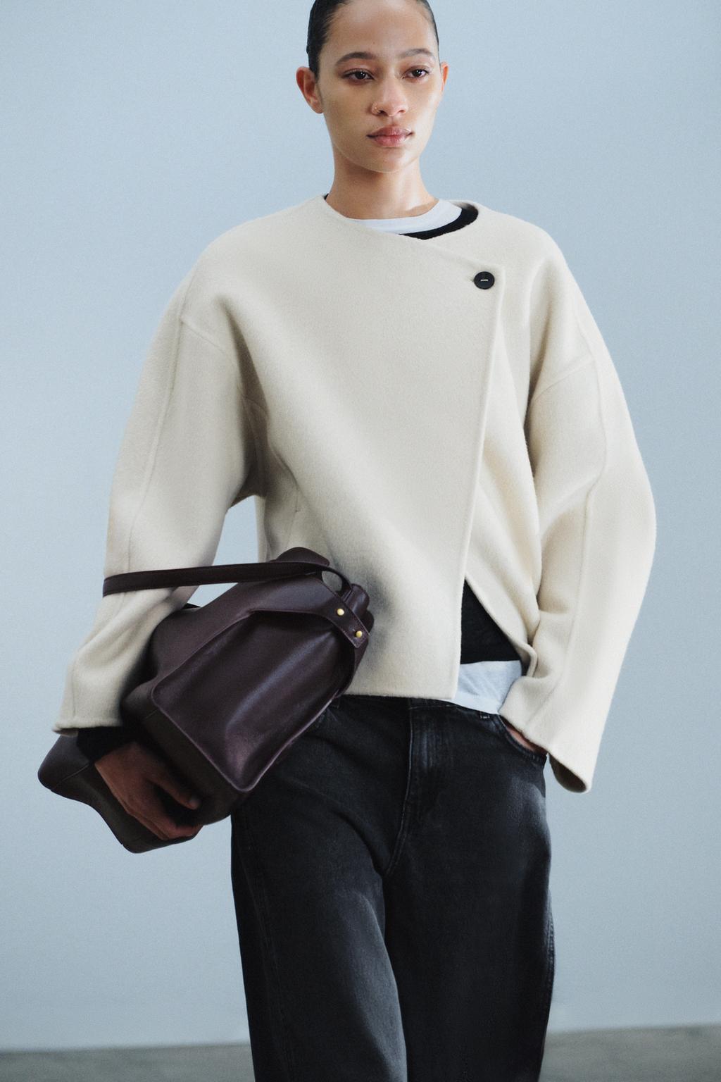 ZW COLLECTION SHORT WOOL-BLEND COAT