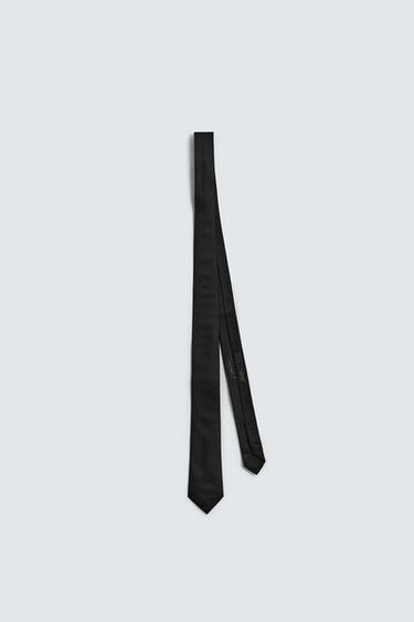 CORBATA SLIM 100% SEDA - Negro de Zara