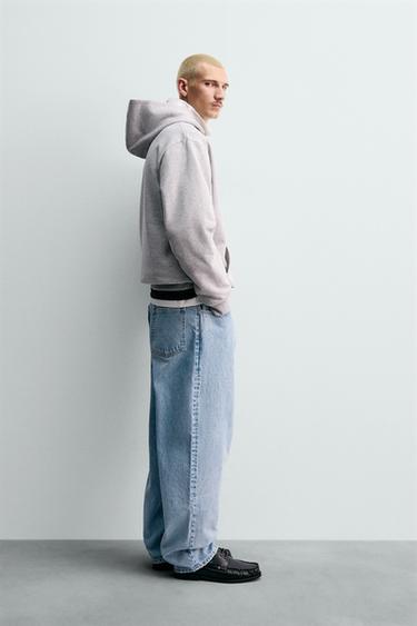 JEAN COUPE LOOSE FUSELÉE CHAMPION ® X ZARA - Bleu clair de Zara - Image 3