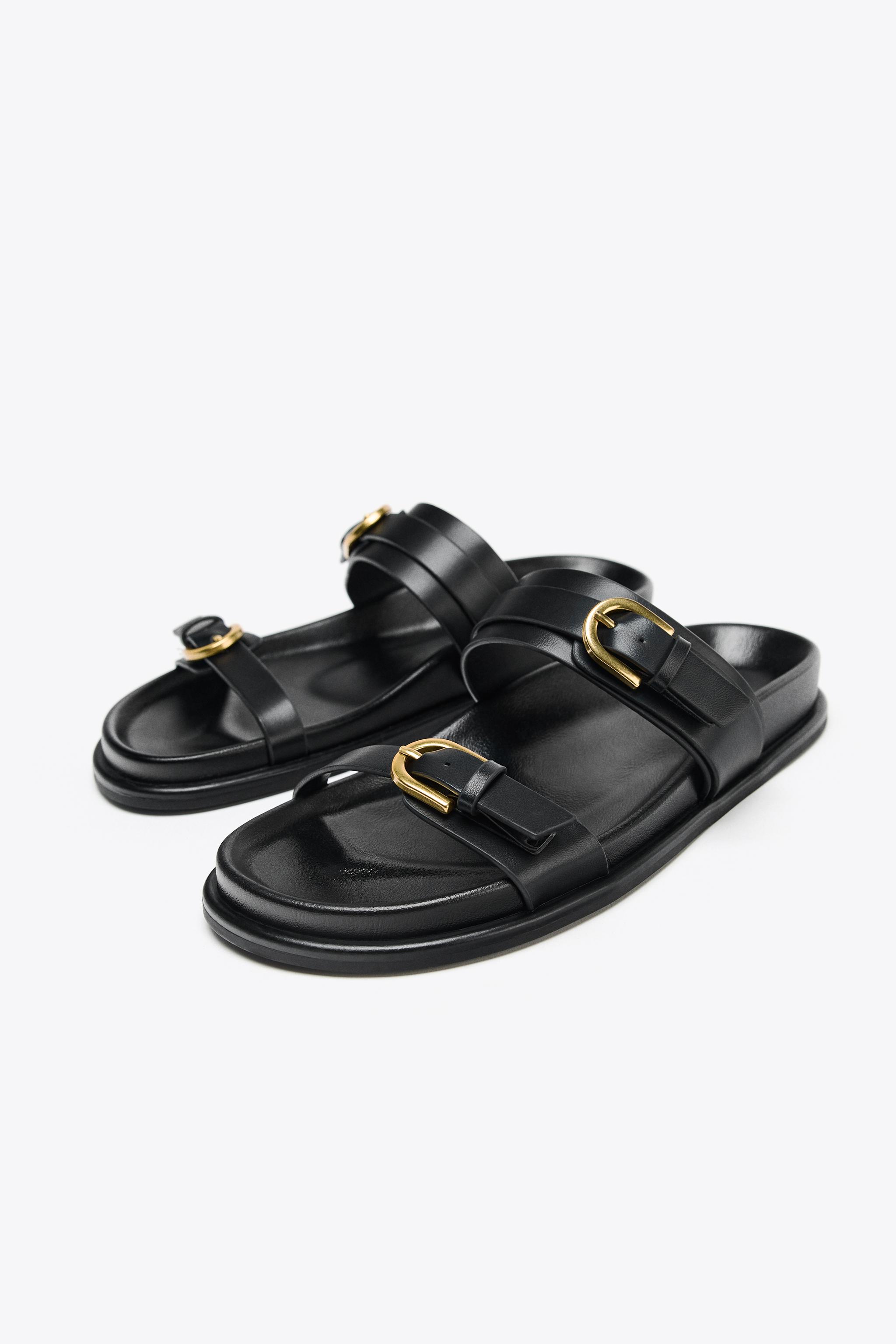 ☆ドイツ発*ZARA*新作*ダブルバックルストラップサンダル/EH☆ ☆ドイツ発*ZARA*新作*ダブルバックルストラップサンダル/EH