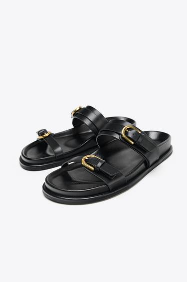 BUCKLED SANDALS - Black de Zara - Image 5