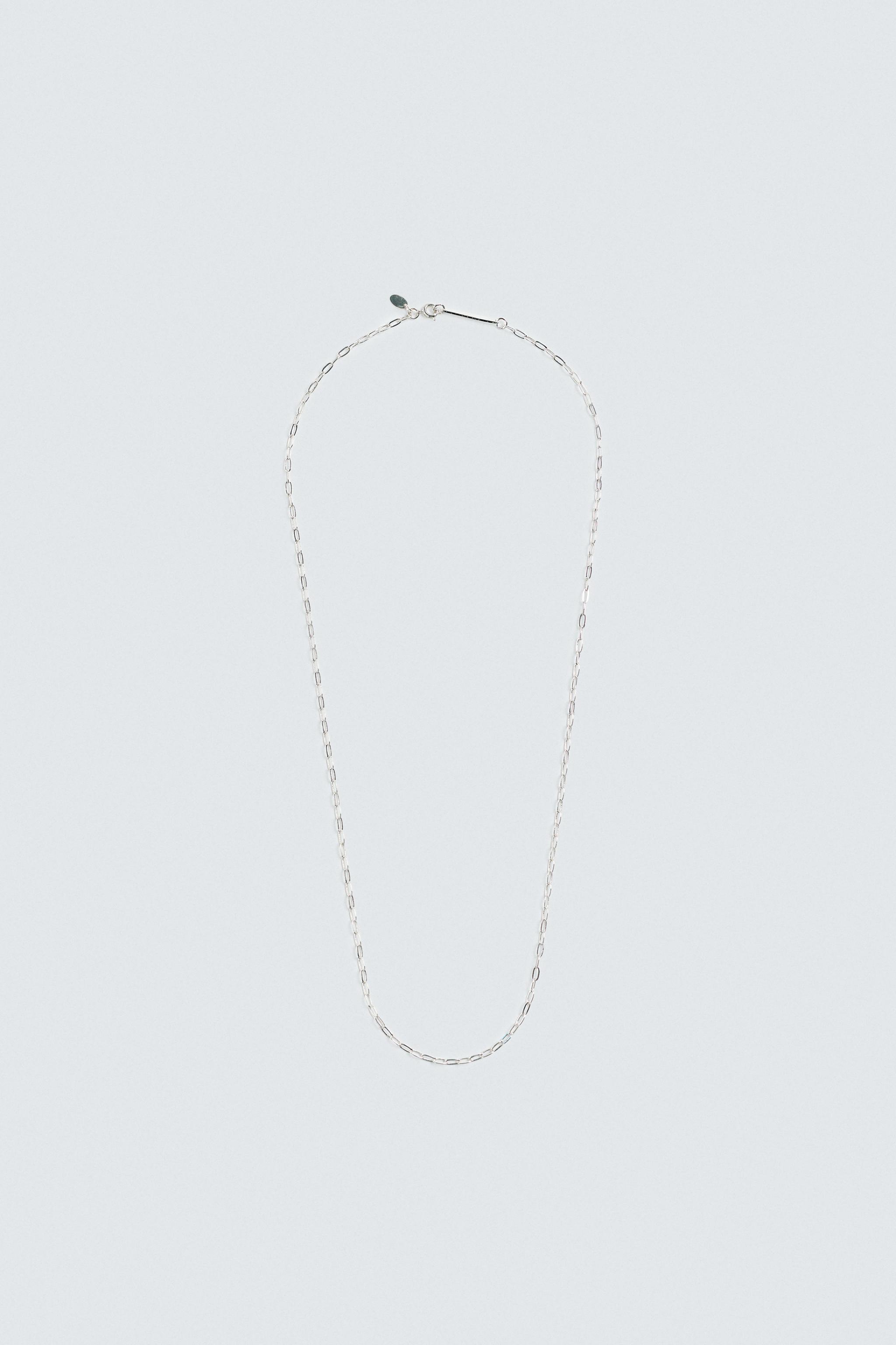 CHAIN LINK NECKLACE - Silver | ZARA Thailand