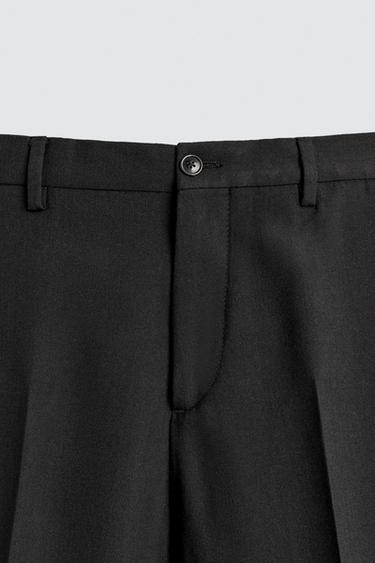 WOOL SUIT TROUSERS - Black by Zara - Image 6