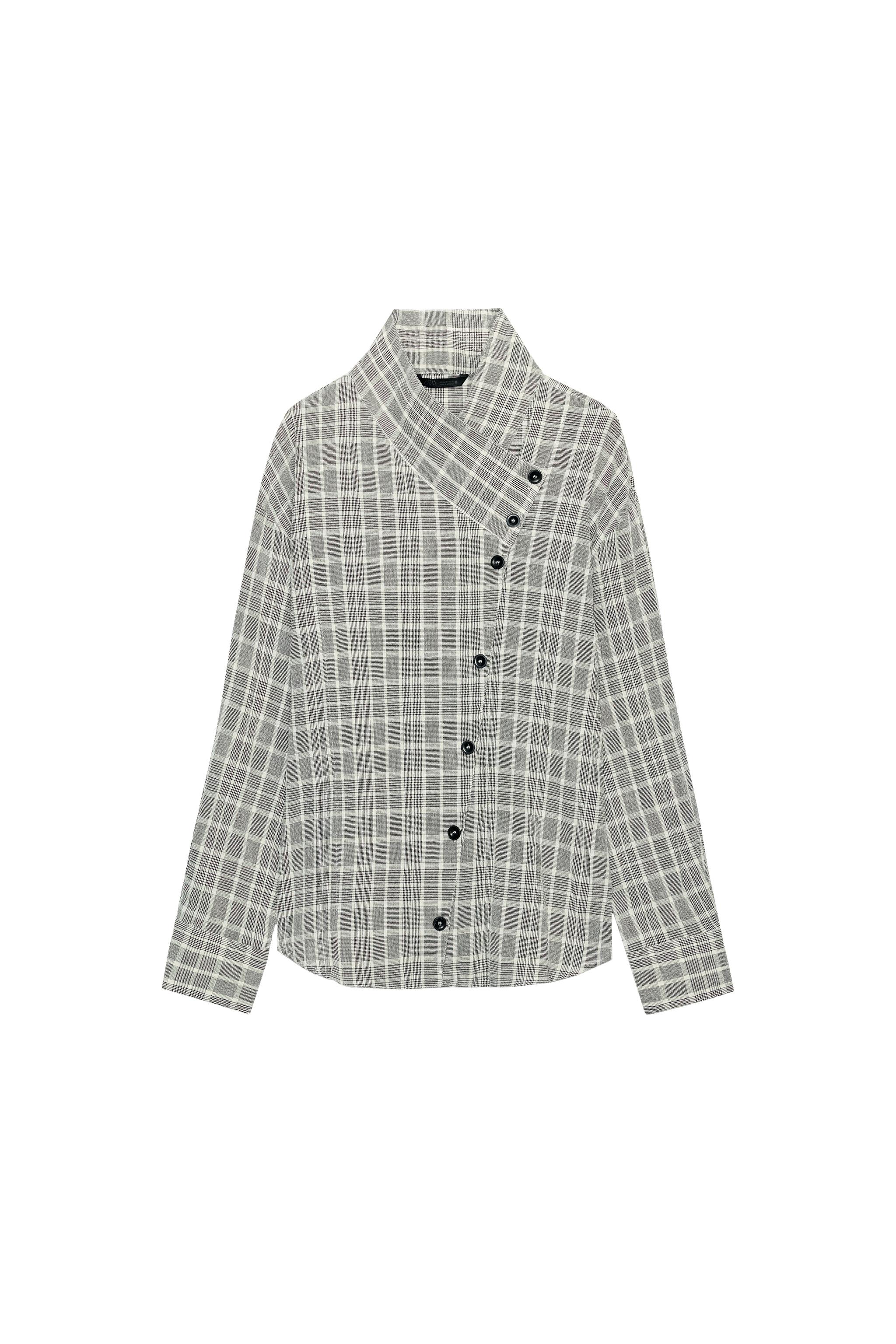 CAMISA CRUZADA CUADROS