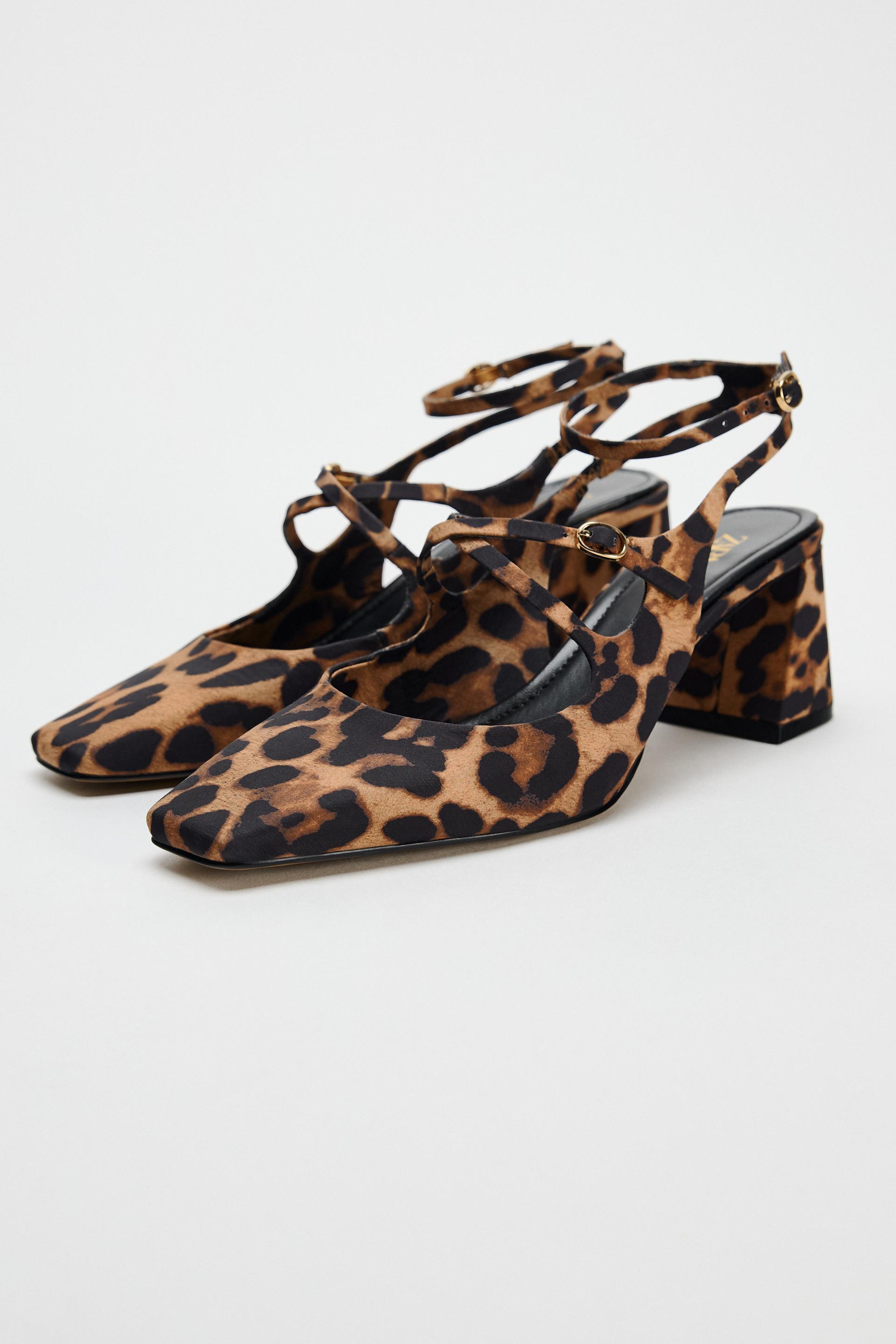 ANIMAL PRINT SLINGBACK SHOES Leopard ZARA Canada