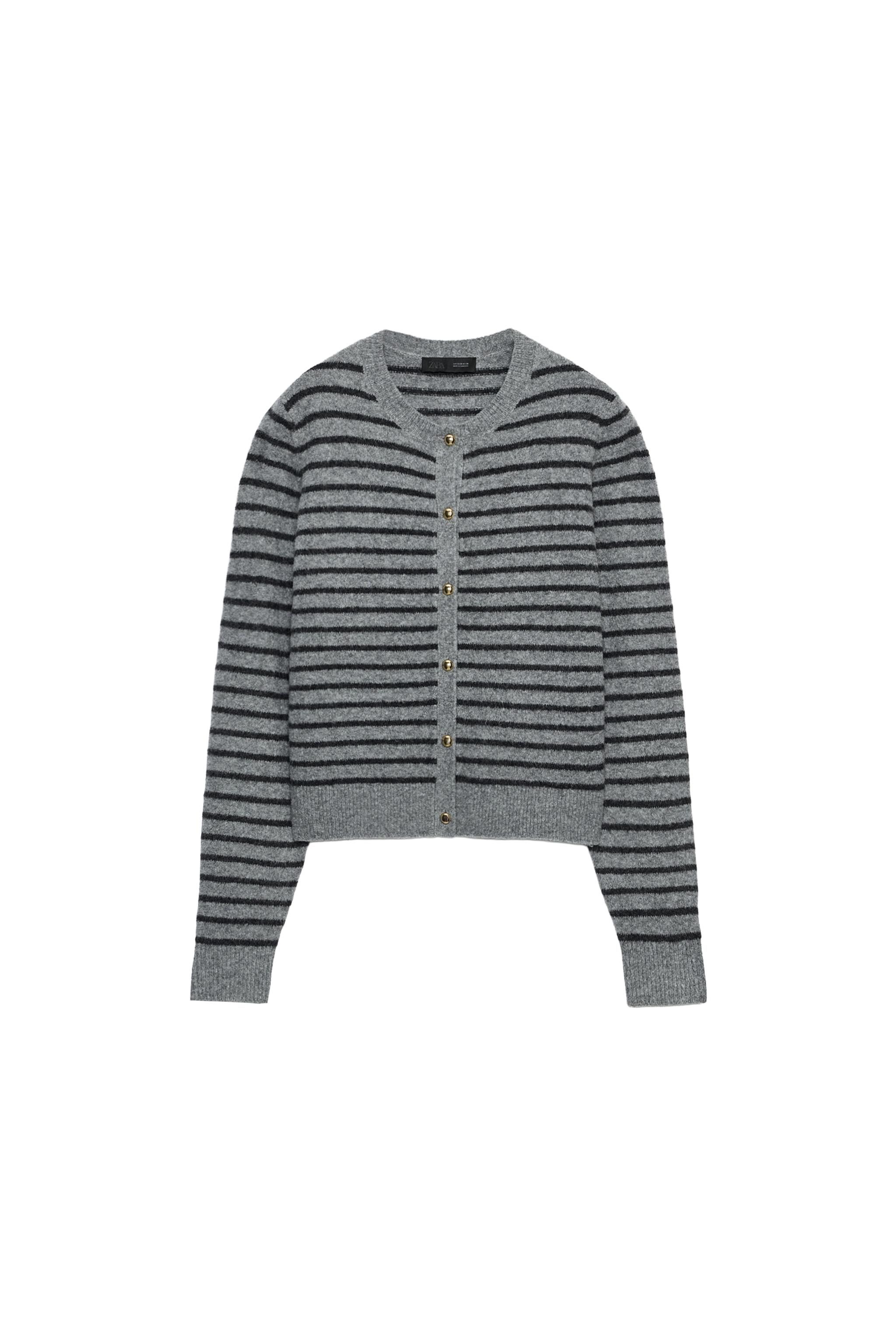 CHAQUETA PUNTO RAYAS