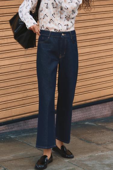 Z1975 STRAIGHT-LEG HIGH-WAIST JEANS - Blue by Zara - Image 0