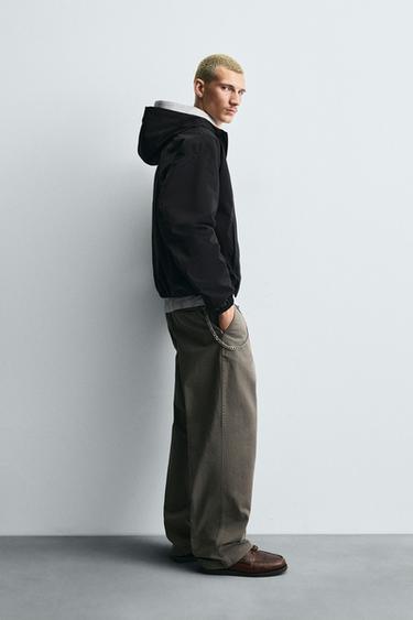 VESTE TECHNIQUE À CAPUCHE - Noir de Zara - Image 3