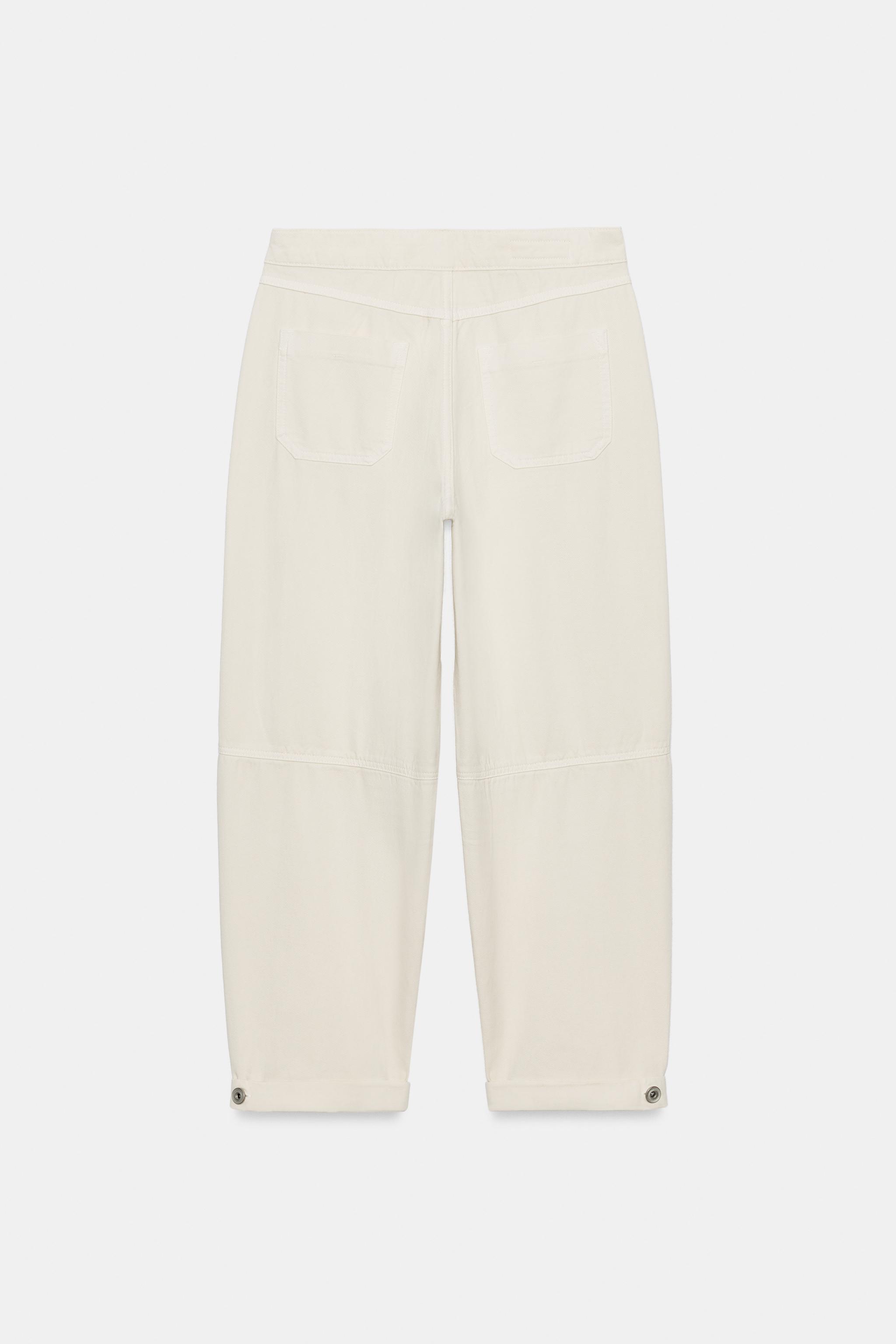 Женские джинсы Zara Z1975 LOOSE FIT CHINO JEANS — фото 8