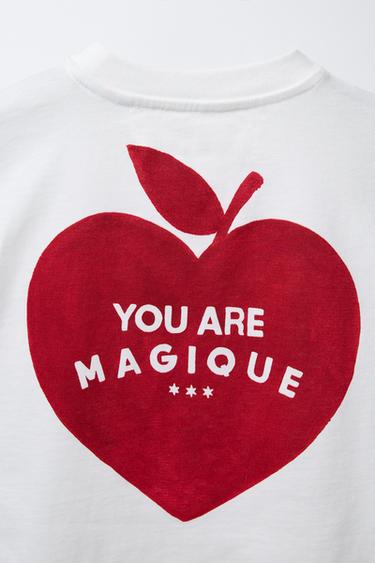 T-SHIRT CŒUR HÔTEL MAGIQUE © X ZARA - Blanc cassé de Zara - Image 3