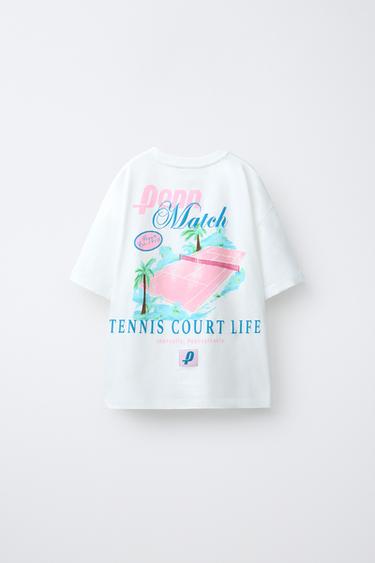 T-SHIRT IMPRIMÉ PENN © - Blanc de Zara - Image 1