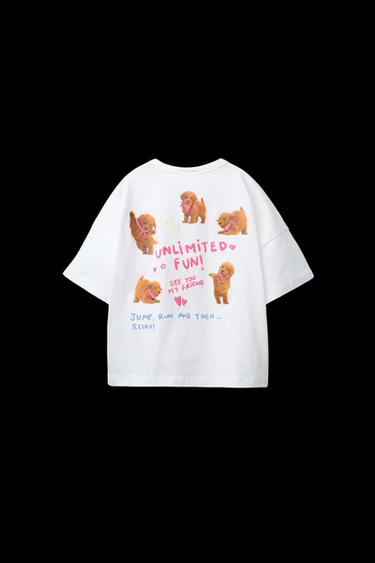 PUPPY PRINT T-SHIRT - White by Zara