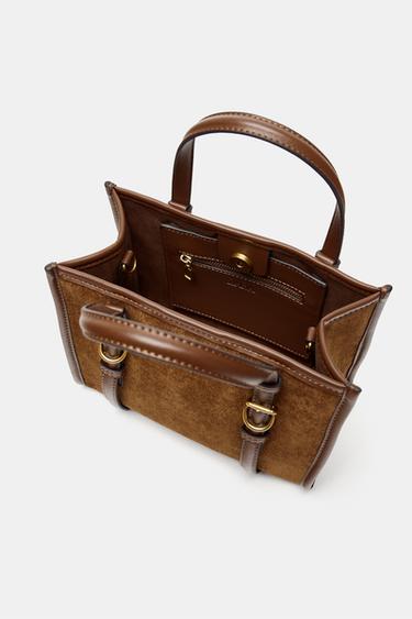 MINI SAC SHOPPER - Marron de Zara - Image 4