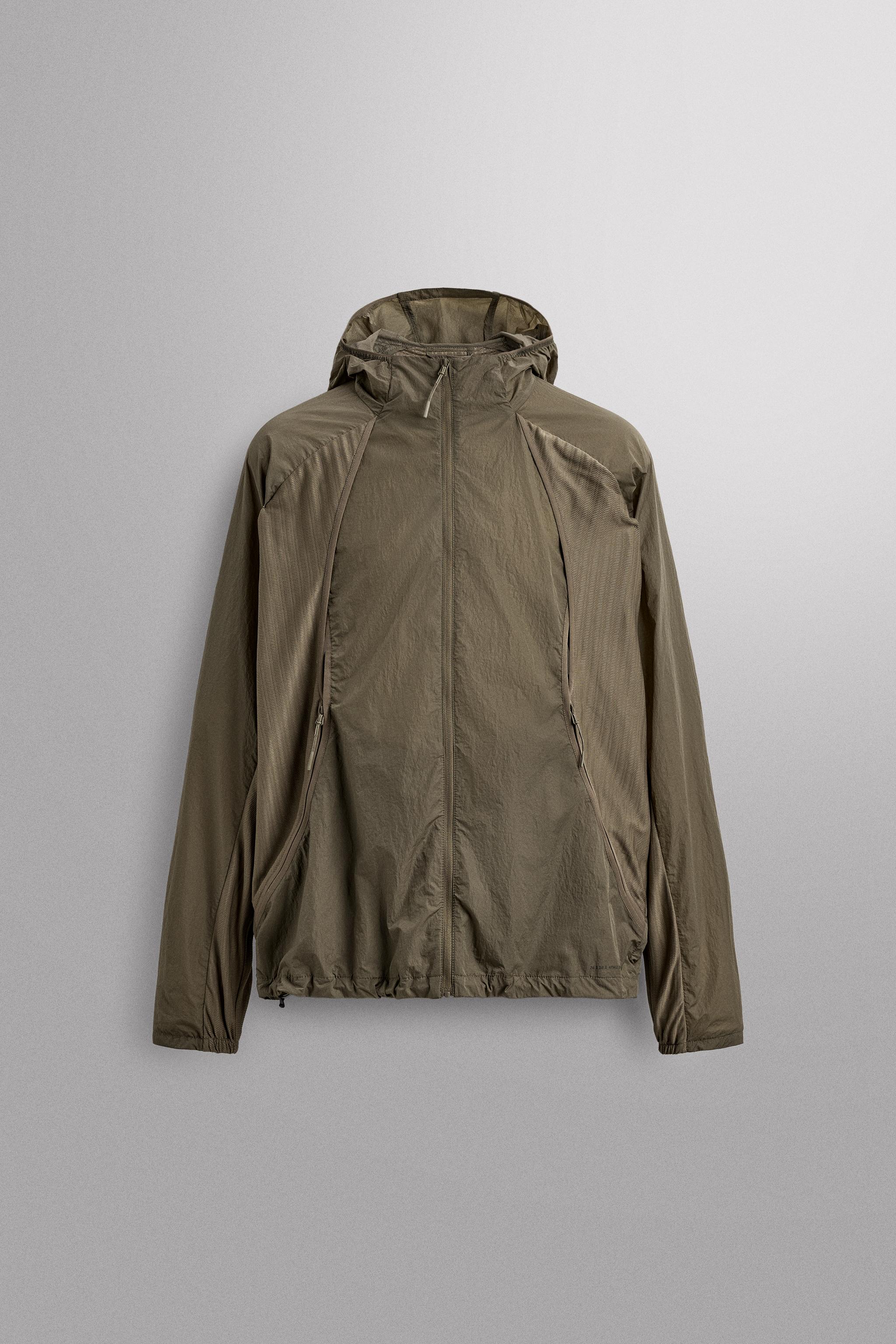 Мужские куртки Zara RUNNING WIND BREAKER WITH VENTS — фото 11