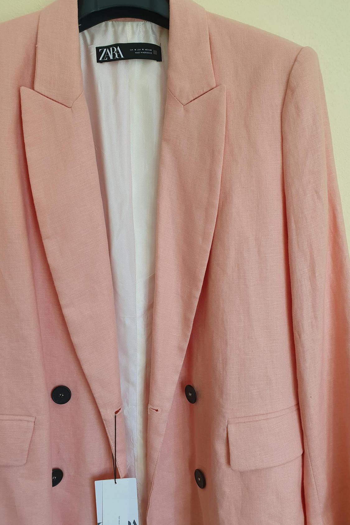LINEN CROSSOVER BLAZER - Image 3