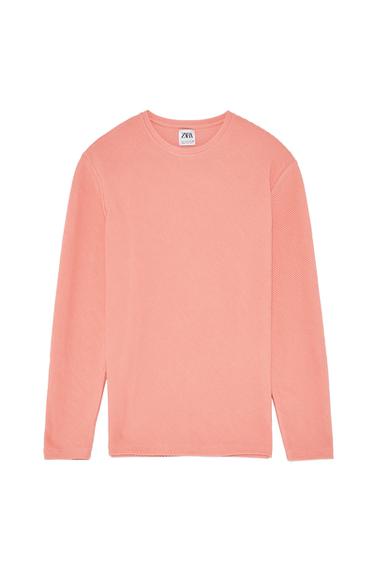 WAFFLE KNIT SWEATER