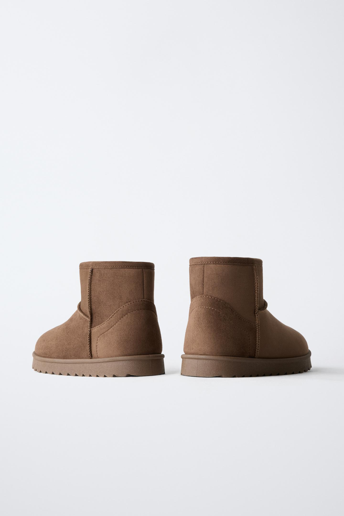 Детские ботинки Zara Lined Ankle, цвет: Коричневый — фото 5