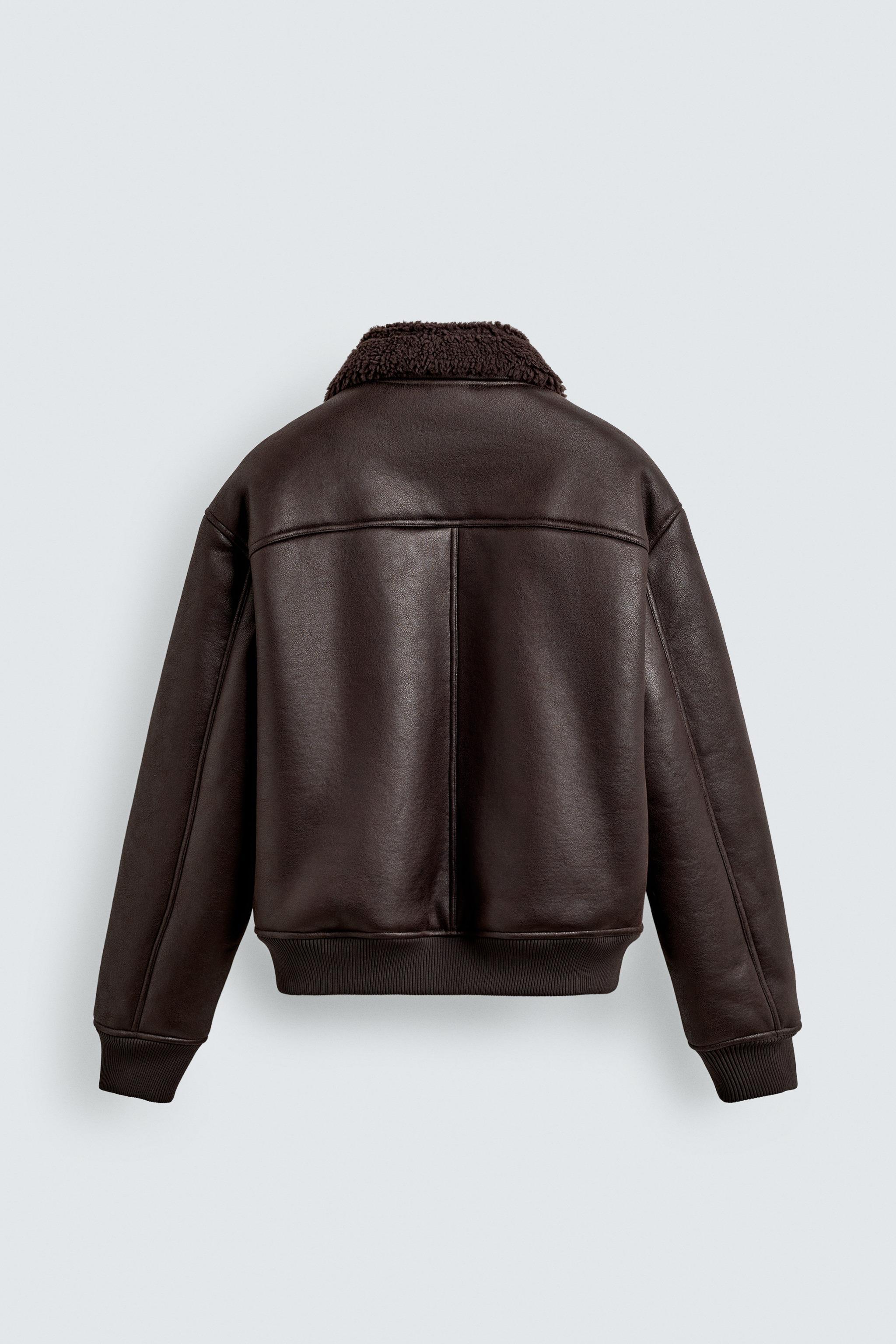 BLOUSON MATIÈRE SYNTHÉTIQUE DOUBLE FACE