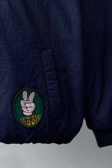 BLOUSON BOMBER À PIÈCES MICKEY MOUSE © DISNEY - Bleu de Zara - Image 5