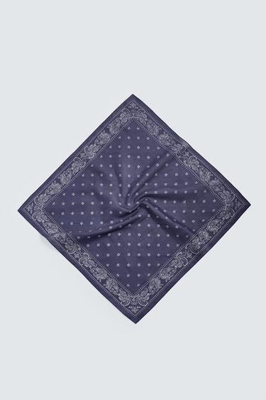 ربطة رأس مطبوعة بيزلي - أزرق الخاص بـ Zara