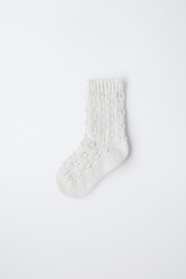 OPEN-KNIT SOCKS - White by Zara - Image 3