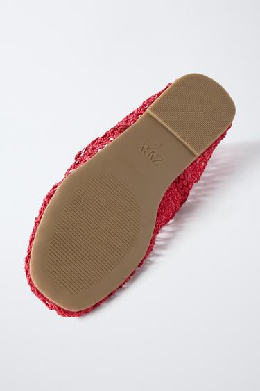 BALLERINES AJOURÉES - Rouge de Zara - Image 5