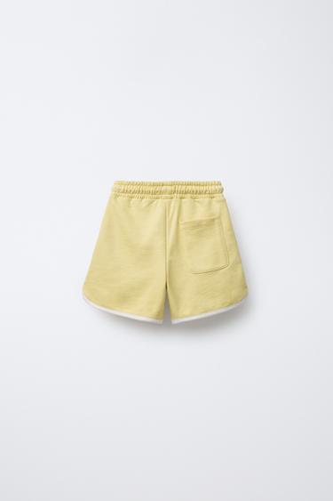 ENSEMBLE T-SHIRT ET BERMUDA SPORT - Jaune de Zara - Image 5