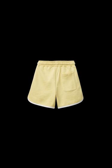 SPORTLICHES T-SHIRT- UND BERMUDA-SET - Gelb von Zara