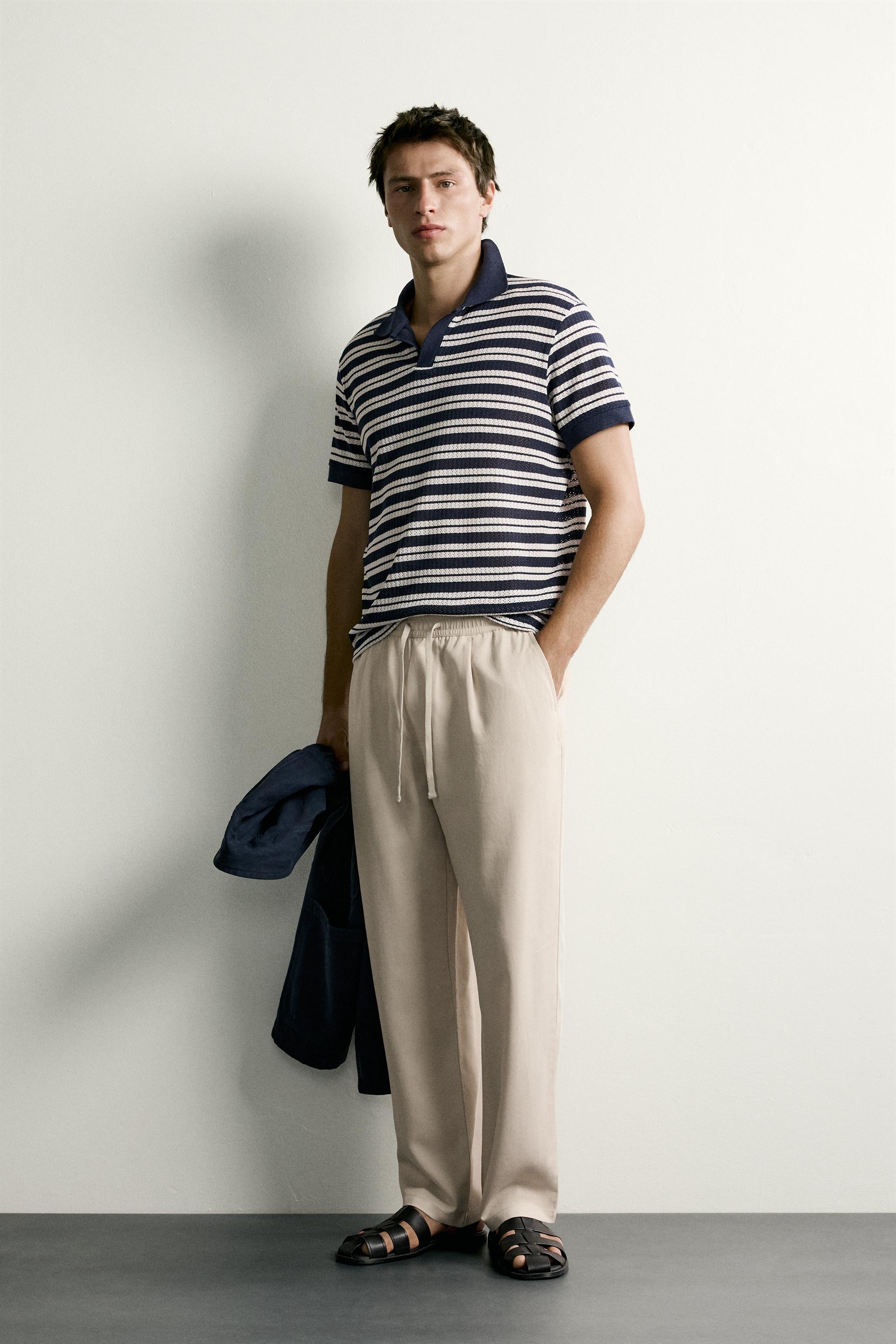 Мужские брюки Zara 100% LYOCELL RELAXED FIT PANTS