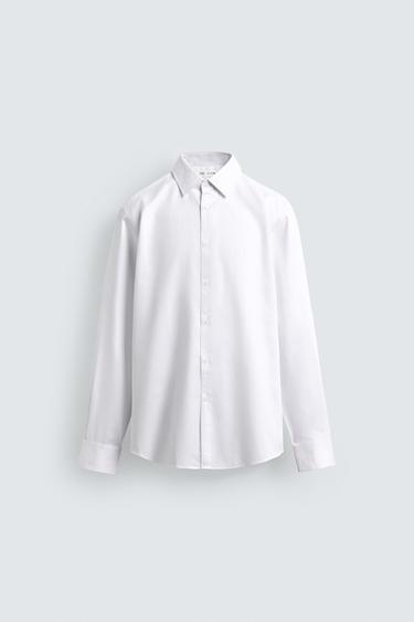 CAMISA SLIM FIT - Blanco de Zara - Imagen 0
