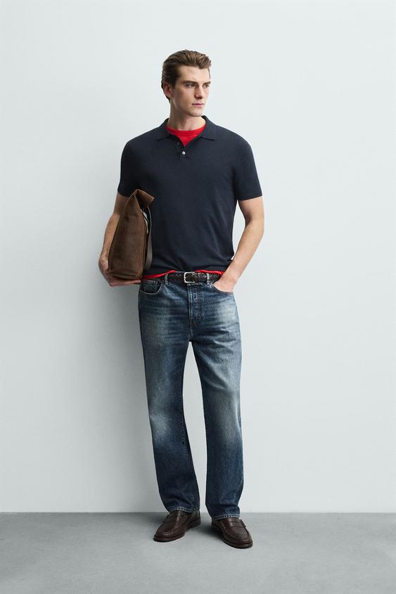 REGULAR FIT KNIT POLO SHIRT from Zara - $49.90