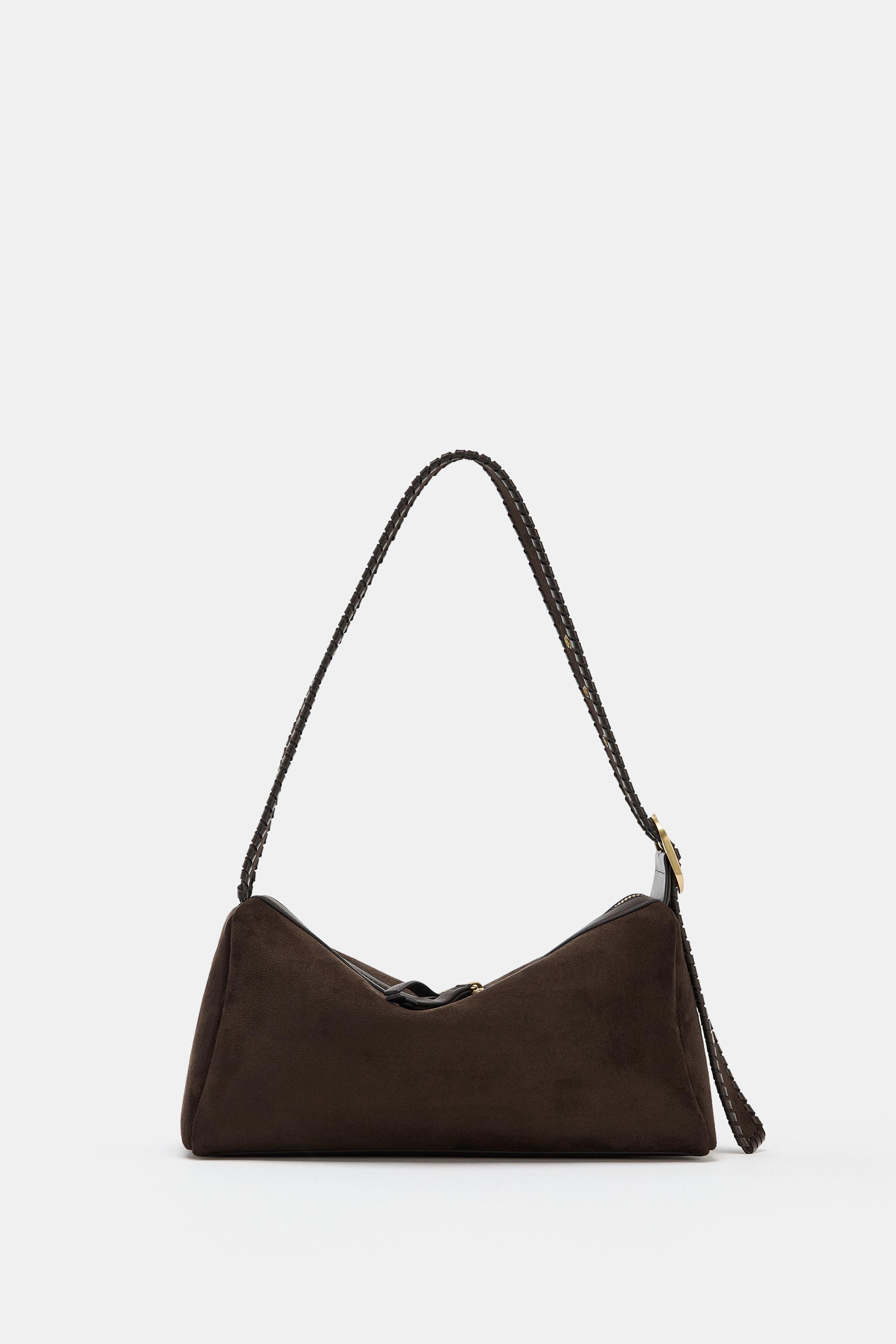 SHOULDER BAG WITH LOOP DETAIL - Brown | ZARA South Africa