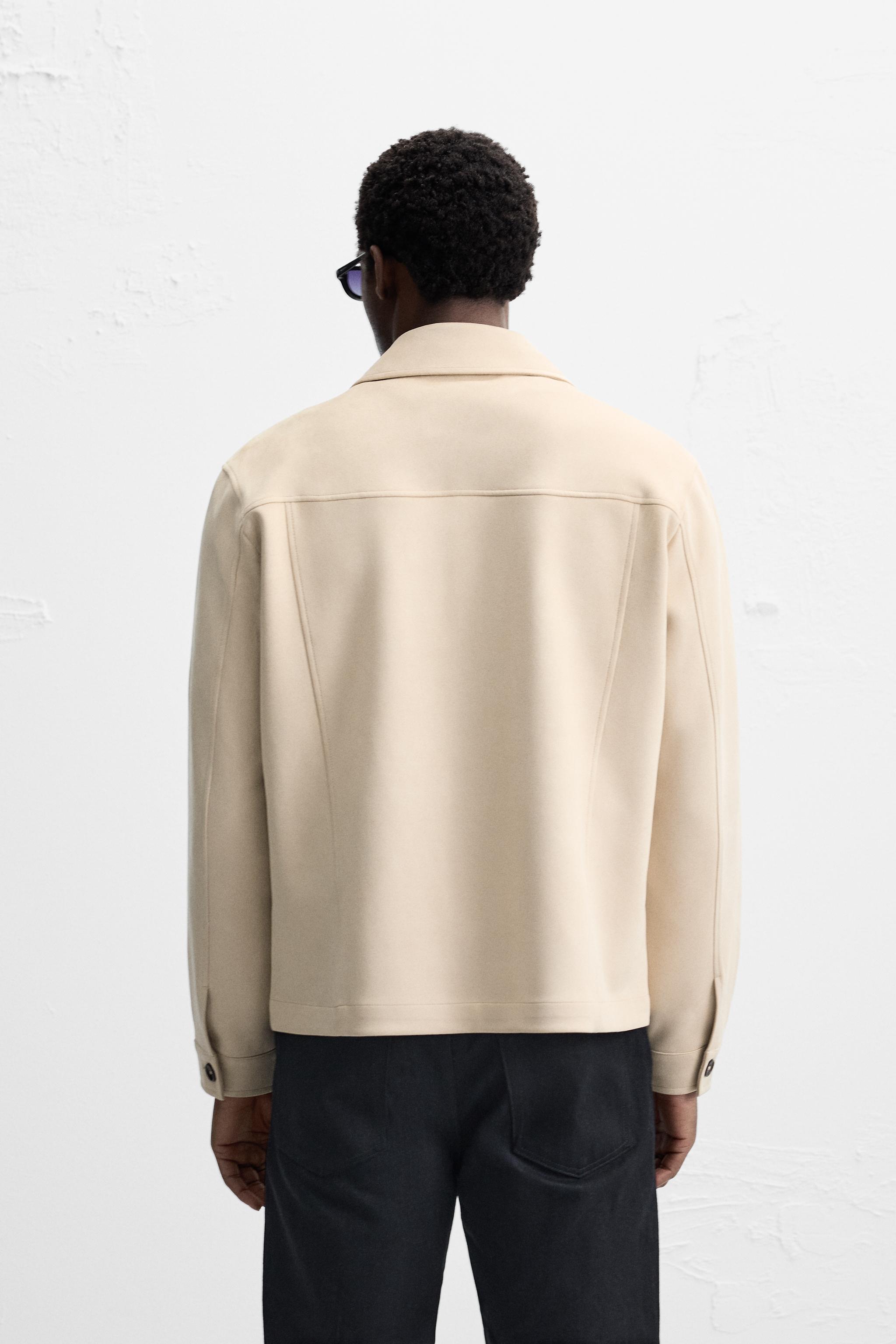 FAUX SUEDE OVERSHIRT - Sand | ZARA United States