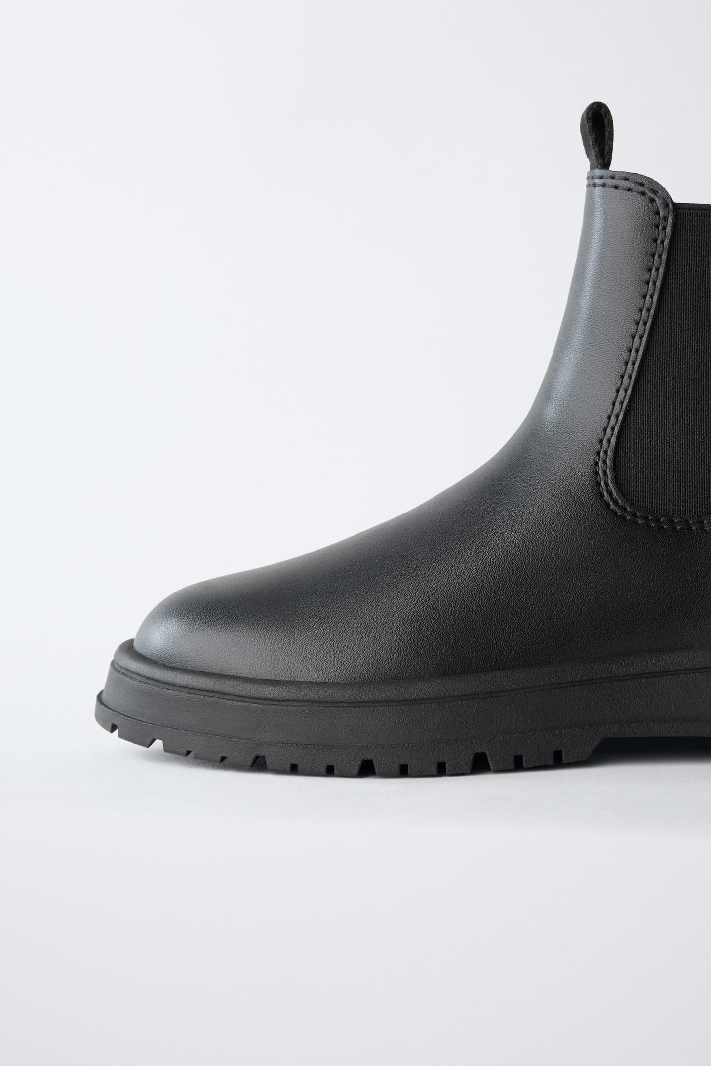 Детские ботинки Zara Chelsea Ankle, цвет: Чёрный — фото 6