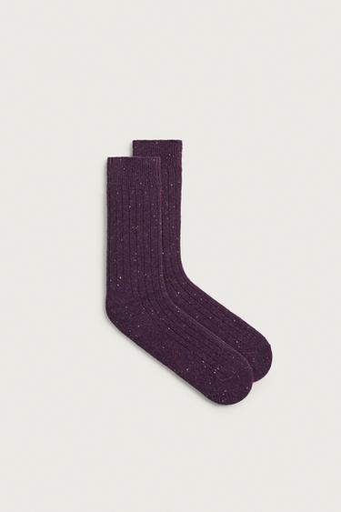 Zara Tähnilised soonikkoes sokid - Lilac