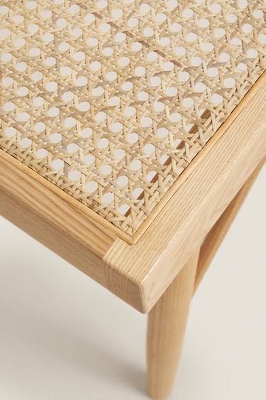 BANC BOIS ET ROTIN - Beige clair de Zara - Image 2
