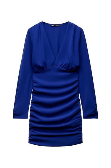 DRAPED MINI DRESS