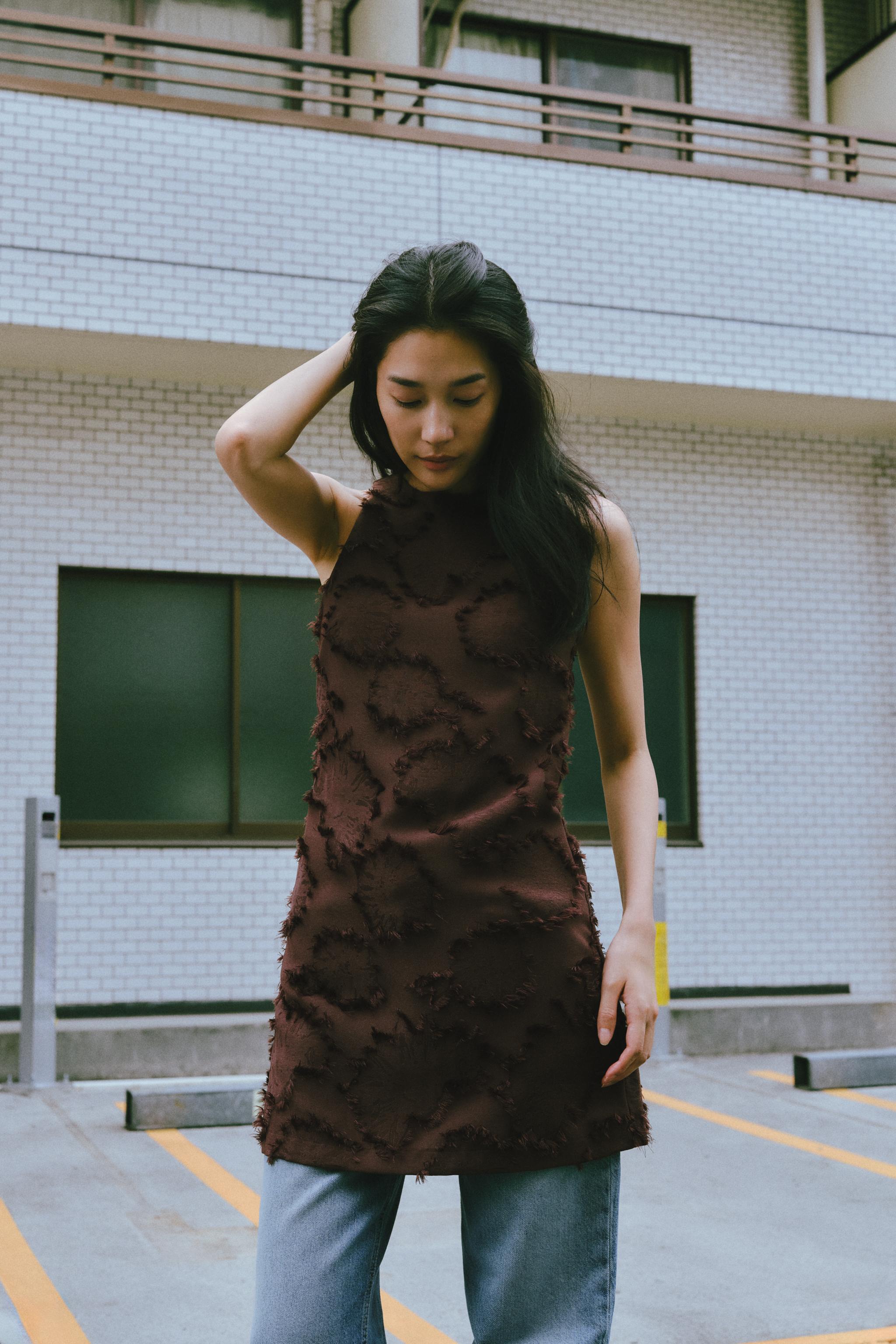レディースブラウンドレスワンピース | ZARA 日本 レディースブラウンドレスワンピース | ZARA 日本