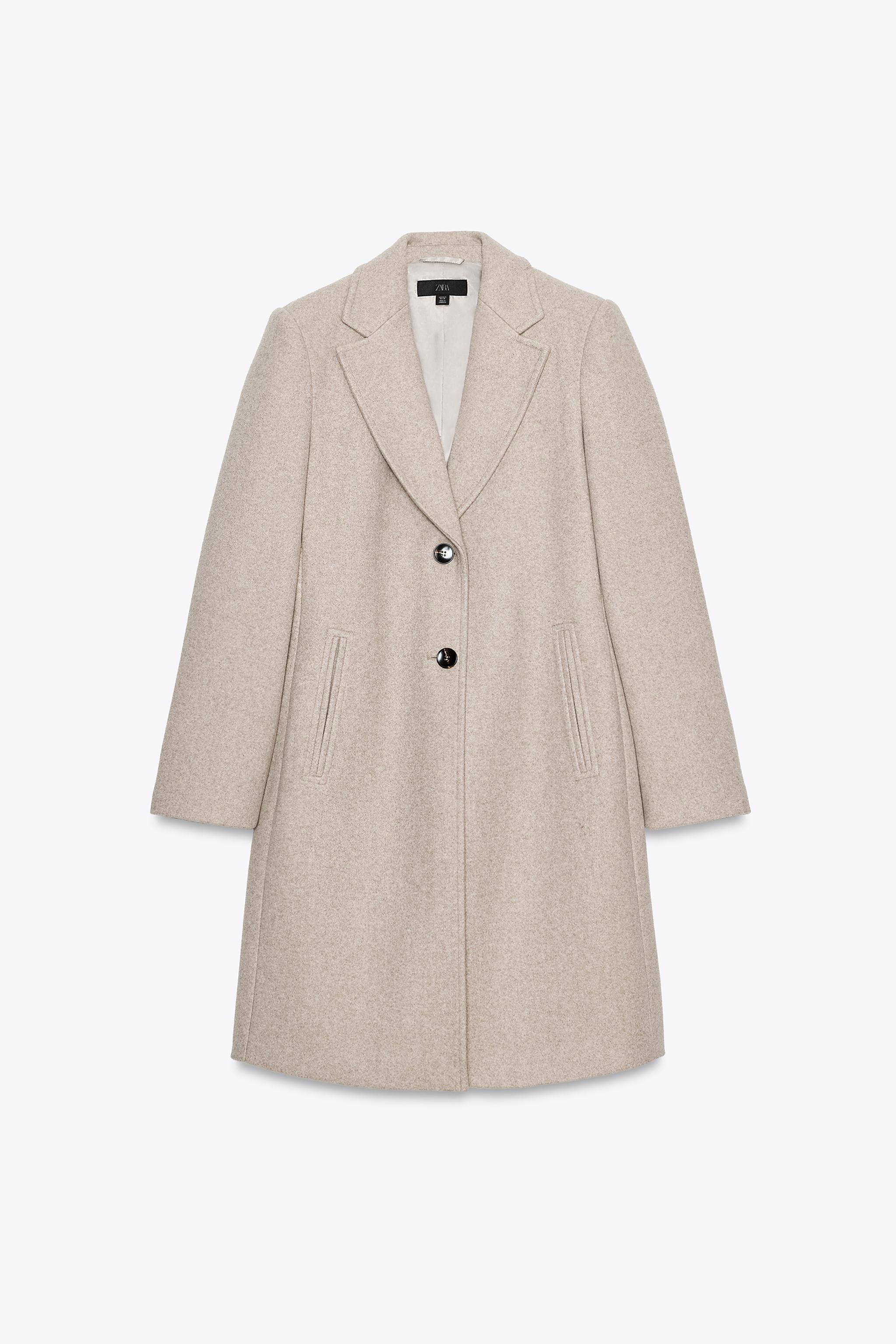 SOFT SHOULDER PAD COAT - Brown | ZARA United States