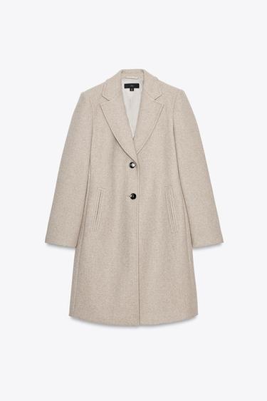 MANTEAU ÉPAULETTES SOFT - Marron clair de Zara - Image 6