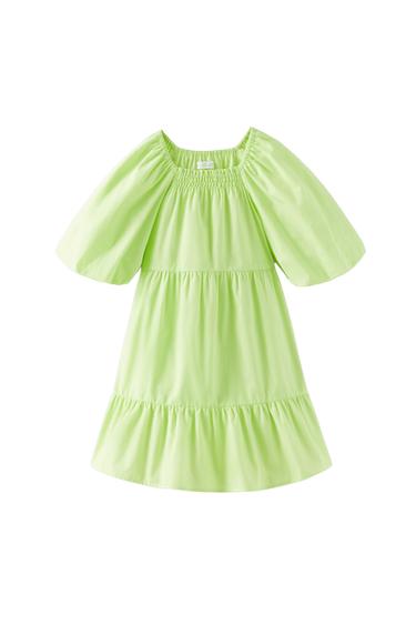 VOLUMINOUS POPLIN DRESS