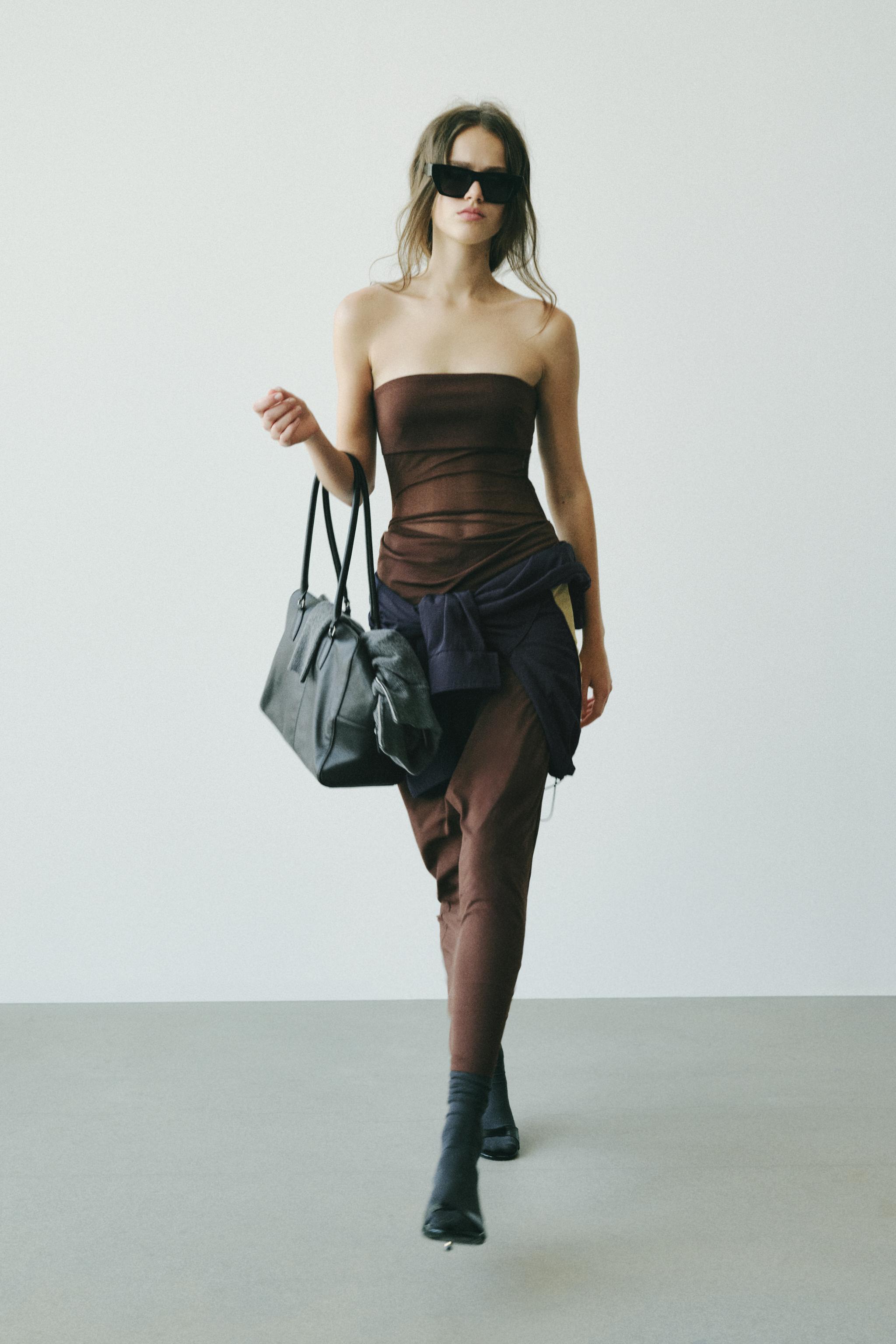 ROBE MI-LONGUE DRAPÉE BIMATIÈRE