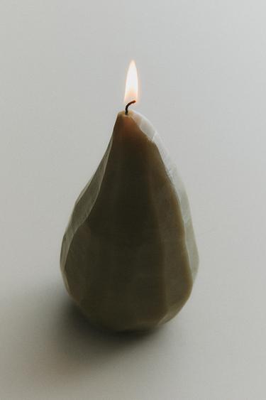 DECORATIVE GREEN DROPLET CANDLE - Green by Zara
