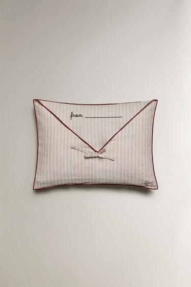 HOUSSE DE COUSSIN ENFANT LETTRE DE NOËL - Beige clair de Zara - Image 2