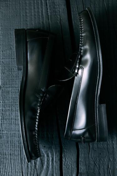 MOCASIN PIEL ANTIFAZ - Negro de Zara