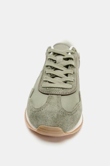 SOFT RUNNING SHOES - Khaki Green by Zara - Image 2