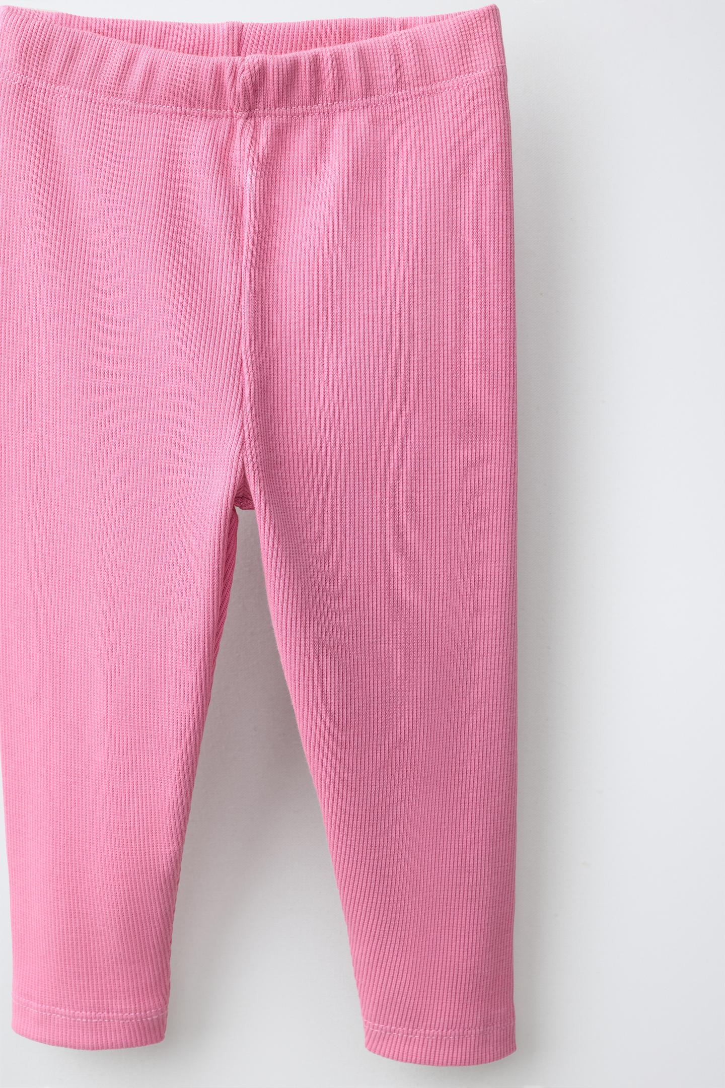 Детские комплекты Zara Text Sweatshirt and Legging Jogging Set, цвет: Розовый — фото 7