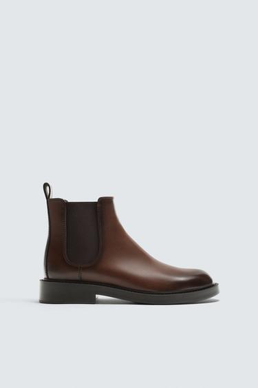 BOTA CHELSEA - Marrom da Zara