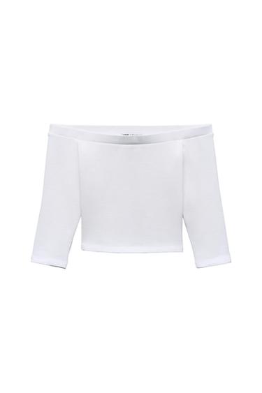 OFF-THE-SHOULDER CROP TOP